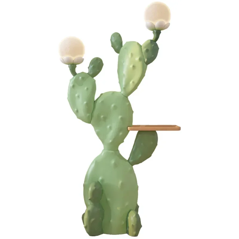 Creative Nordic Home Decor Fresh Green Cactus Statue Indoor Fashion Figurines Living Room Floor Large Simulation Plant Sculpture (art.: 3920ca744ee93) - 3920ca744ee93