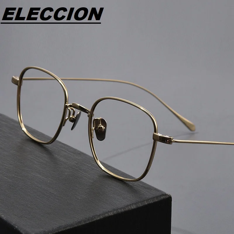 

ELECCION Ultra Light Titanium Optical Female Glasses Frame Korean Retro Eyeglasses Fashion Women Myopic Prescription Frames