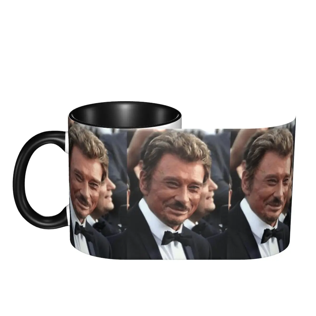 

Johnny And Hallyday Mounted Print Graphic Cups Mugs Print Mugs R337 Humor Graphic multi-function cups