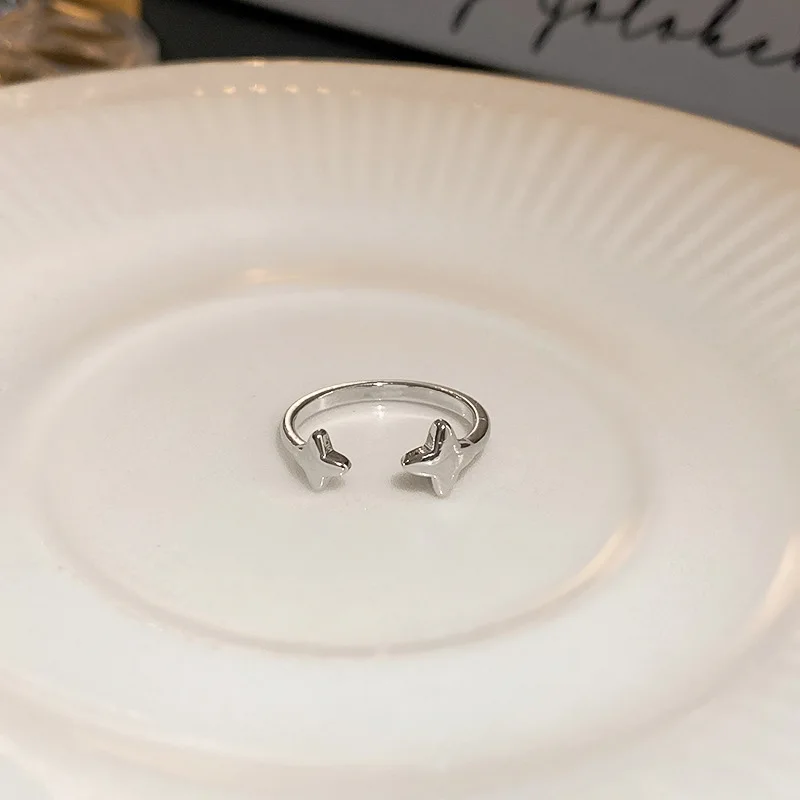 Оригинальное Открытое кольцо на палец с цирконом