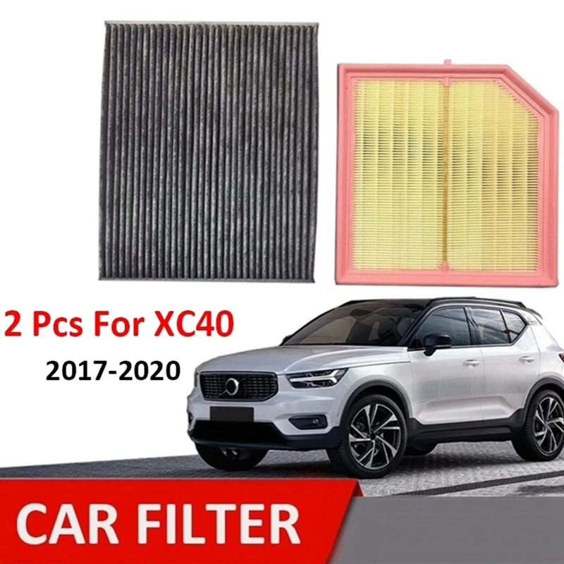 

2Pcs Car Air Filter Cabin Filter For VOLVO XC40 1.5T T3 2.0T D4 T4 T5 2017 2018 2019 2020 31474521 31497285 8888475602