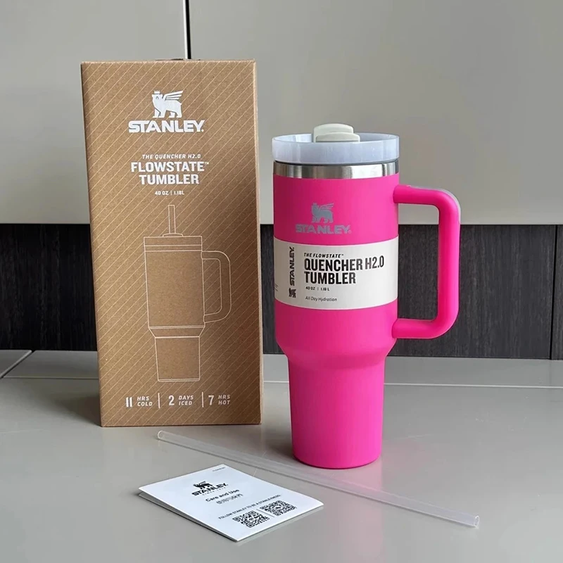 

Стакан Stanley Quencher H2.0 FlowState из нержавеющей стали с вакуумной изоляцией, с крышкой и соломинкой, большая дорожная кружка, большая емкость