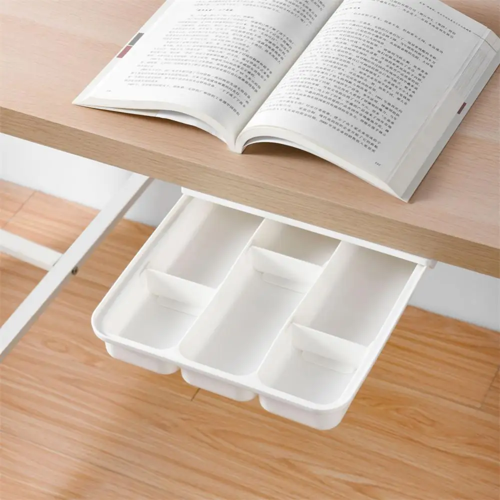 

Storage Box 2023 Cabinet Partition High Quality Punch-free Under Table Organization Storage Storage Rack Hanging Drawer Design