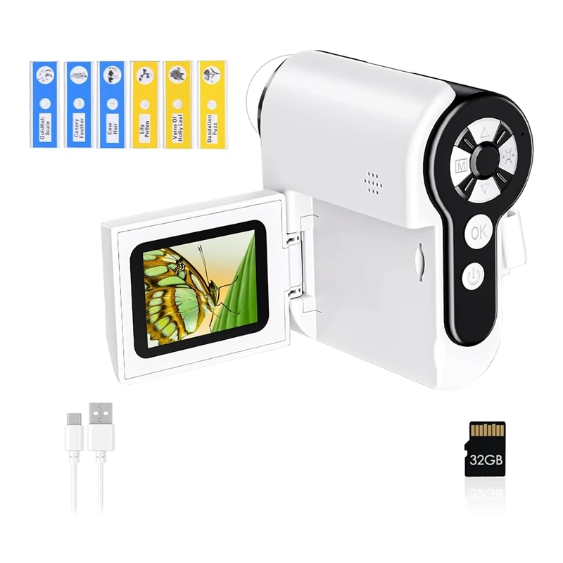 Ручной цифровой микроскоп для детей мини-портативный карманный миниатюрный DV с