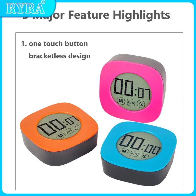 

Digital Kitchen Timer Big Digits Loud Alarm Magnetic Backing Stand with Large LCD Display for Cooking Baking Sports tools