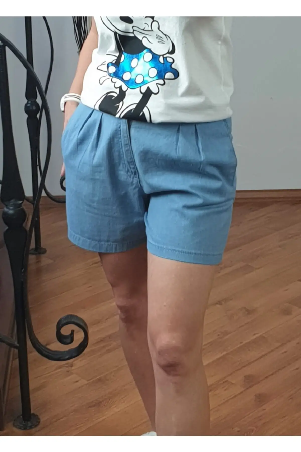 

Шорты женские облегающие, базовые синие джинсовые Бермуды, уличная одежда, модные короткие штаны, на лето