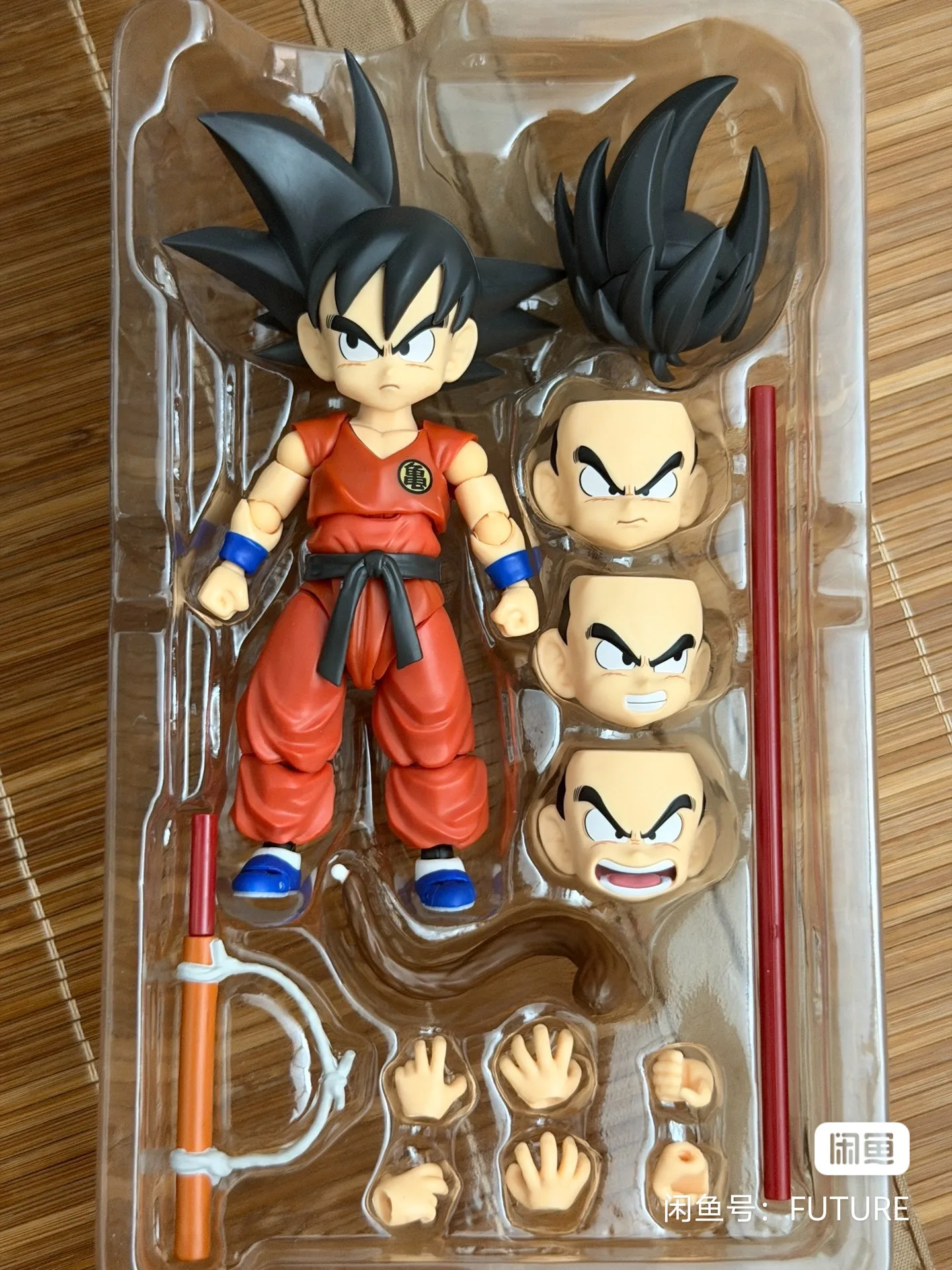Фото В наличии: Оригинальная фигурка Bandai S.H.Figuarts SHF TNT Dragon Ball Son Goku Innocent Challenger TNST, модель аниме-игрушки. №3