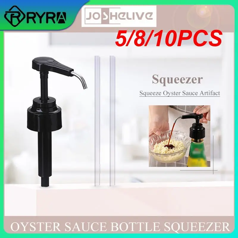 

Olive Oil Bottle Head Push-type Pumps For Oyster Sauce Squeezing Liquid Juice Bottle Dispenser Kitchen Gadget Sets Accessories