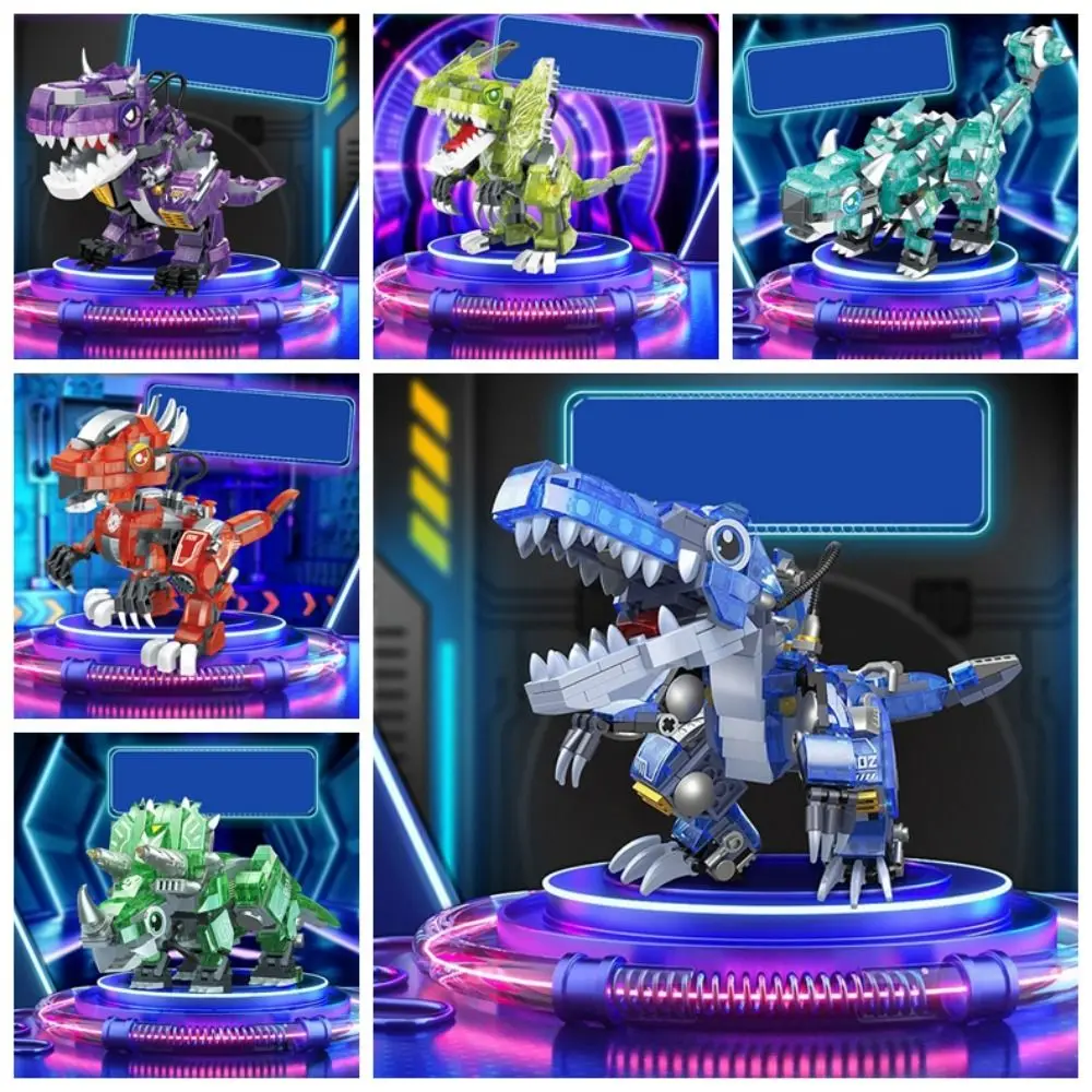 Тираннозавр светящийся динозавр строительный блок игрушка Трицератопс