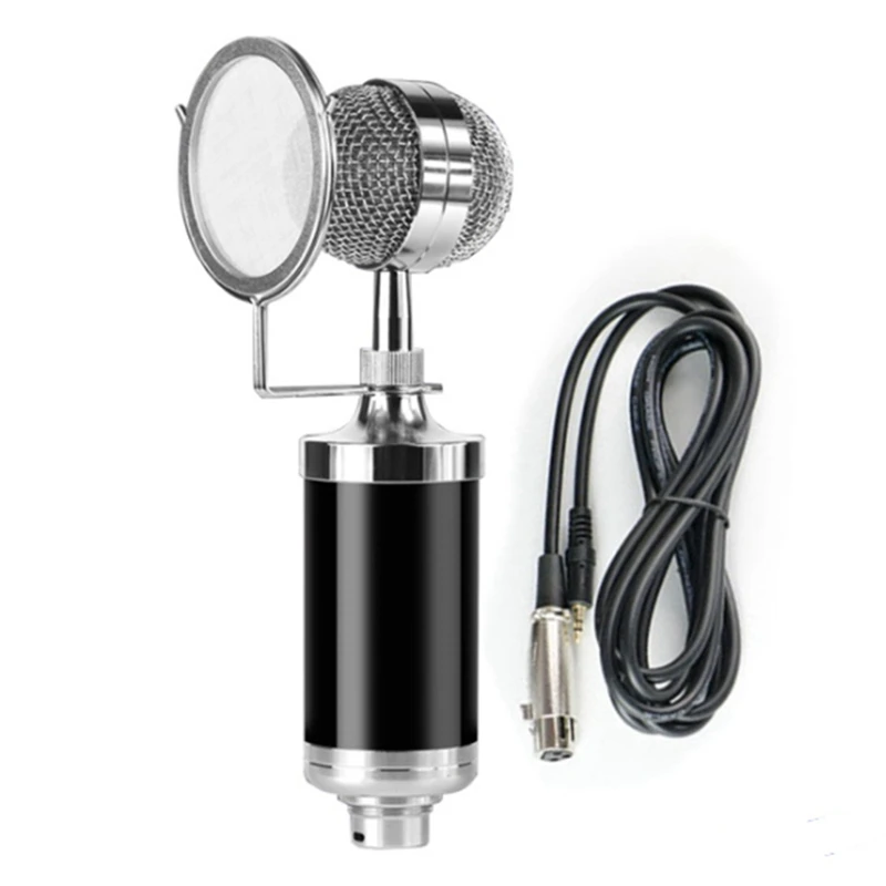 

Профессиональный конденсаторный микрофон, полный комплект конденсаторного микрофона для студийного микрофона для караоке