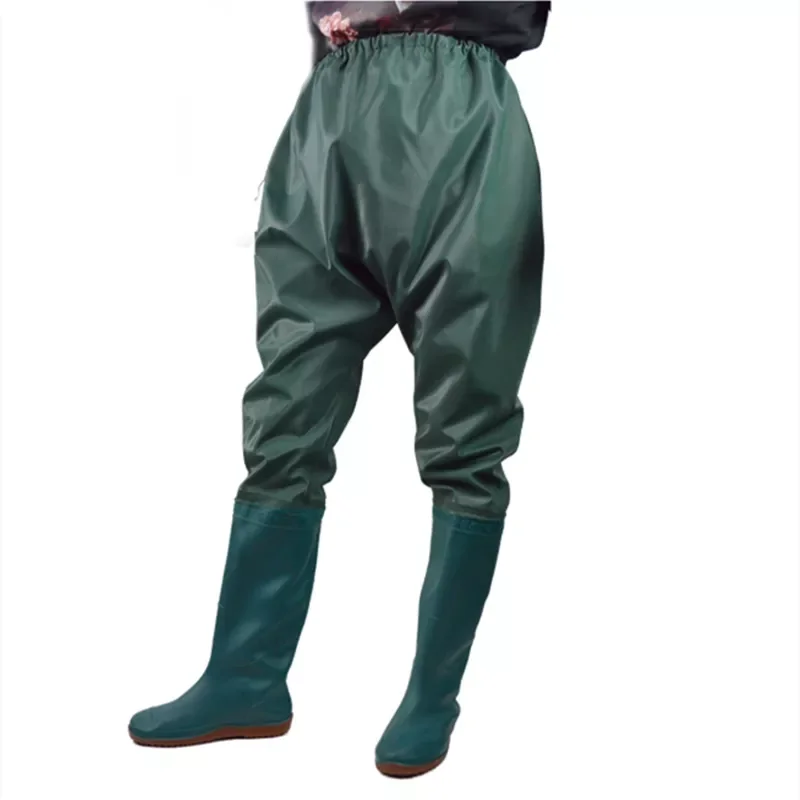 

Wear-resistant Waist-length Water Pants Fishing Trousers Waterproof Rice Transplanting Pants Shoes Hunting Wader Gear