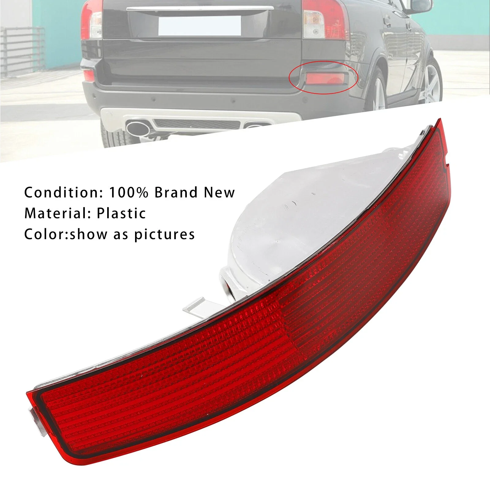 

1 шт. крышка фонаря заднего бампера 31111185 30678970 31213647 (без лампы) подходит для Volvo 2007 2008 2009 2010 2011-2014 Volvo XC90