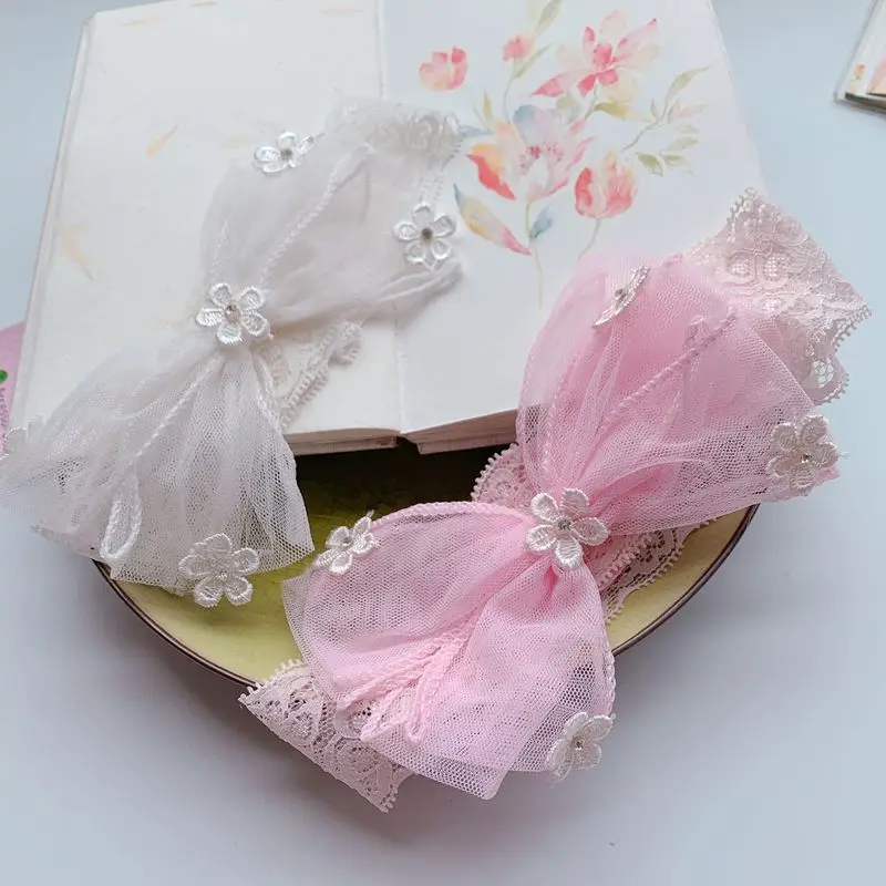 

New product children's hair lead with bowknot small flower baby headband