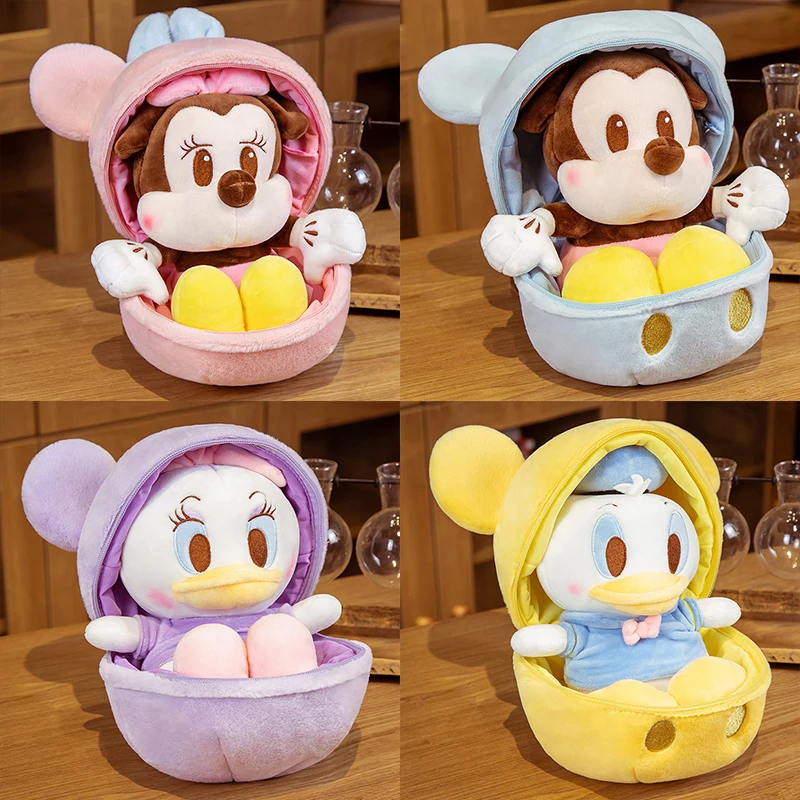

Disney Cartoon Plush Backpack Dolls for Kids Mickey Minnie Anime Figures Donald Duck Daisy Surprise Doll Childrens Birthday Gift