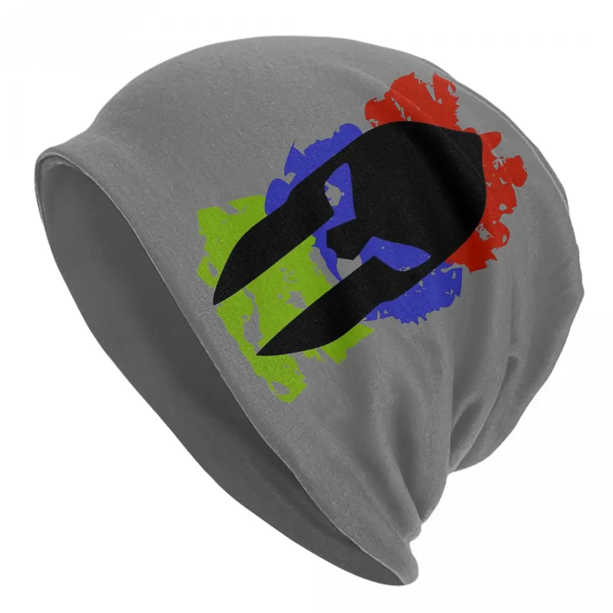 

Новинка, Спартанские цвета, осенне-зимние облегающие шапки, шапки, женские модные теплые многофункциональные шапки, вязаная шапка