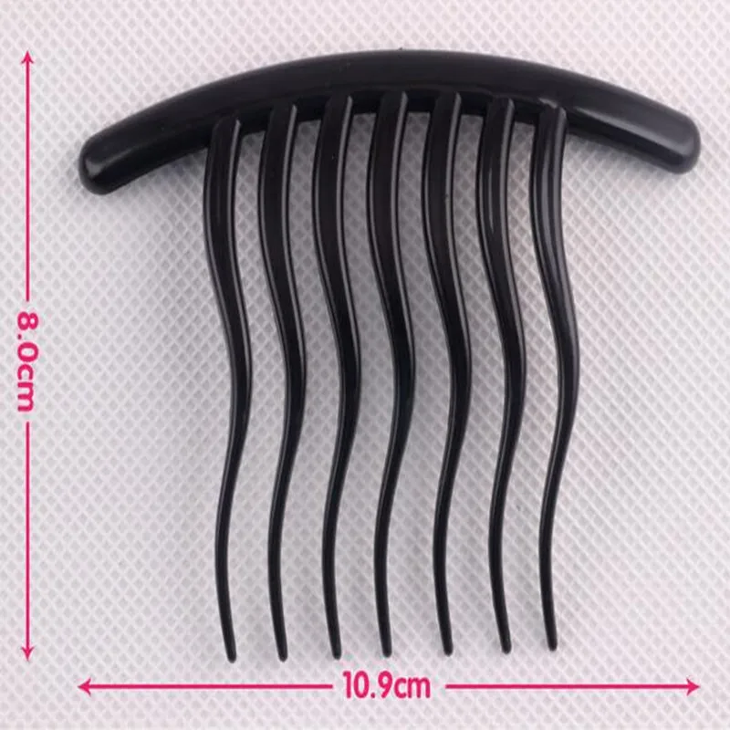 Wavy Tooth Insert Hairpin Comb Headdress 7 Teeth Resin Board Hair Comb Jewelry Comb Hair Access Hairdressing Tools Accessories images - 6