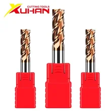 HRC55 카바이드 엔드밀 1 2 4 5 6 8 10 12mm 4 플루트 밀링 커터, 합금 코팅 텅스텐강 절삭 공구, CNC 머시닝 엔드밀