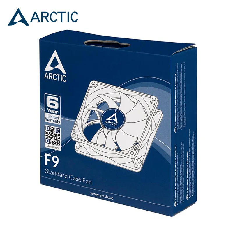 

Чехол для компьютера ARCTIC F9 с радиатором для ЦП, тихий вентилятор 9 см, 3-контактный разъем FDB, 1800 об/мин, подшипниковый охладитель с подшипнико...