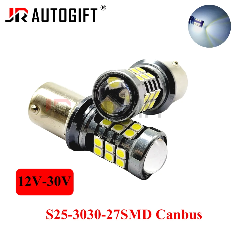 10 шт. 1156 BA15S P21W фотолампа 1157 BAY15D, Тормозная лампа 3030 27smd T20 7440, фонарь поворота, фонарь заднего хода 12 в 30 в