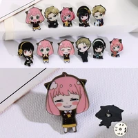wholesale japanese anime spy x family mini badge brooch pin loid anya yor forger cospaly metal pins costume accessories gifts