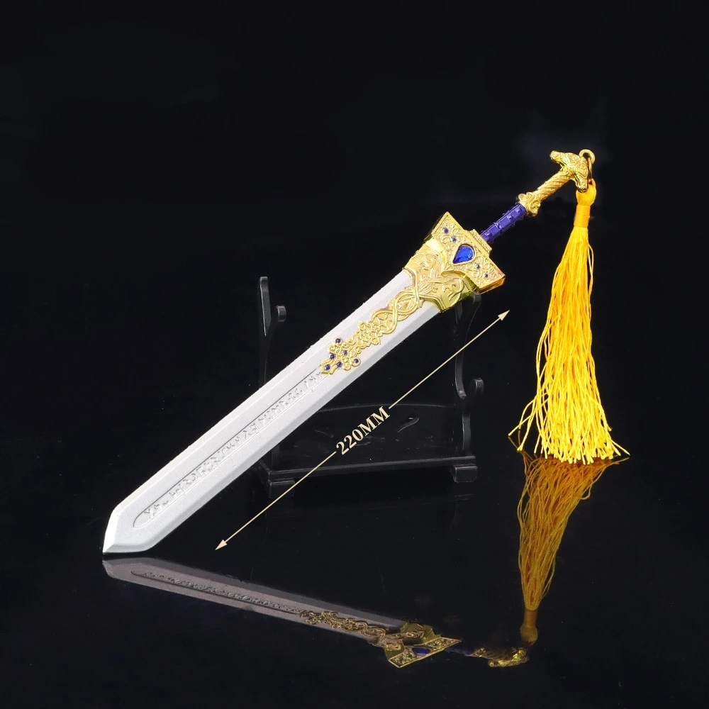 

22CM Elden Ring Gaming Perimeter full metal weapon decoration Keyring Pendant Personal Collection Artifact toys