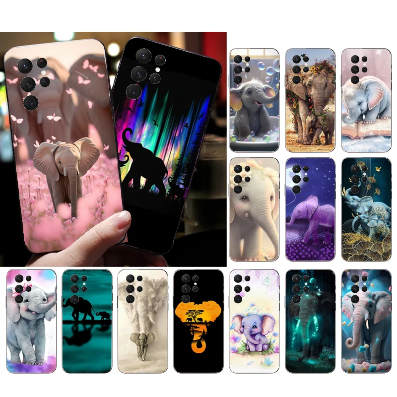 

Animal Elephant Phone Case for Samsung Galaxy S23 S22 S21 S20 Ultra S20 S22 S21 S10E S20FE Note 10Plus Note20 Ultra