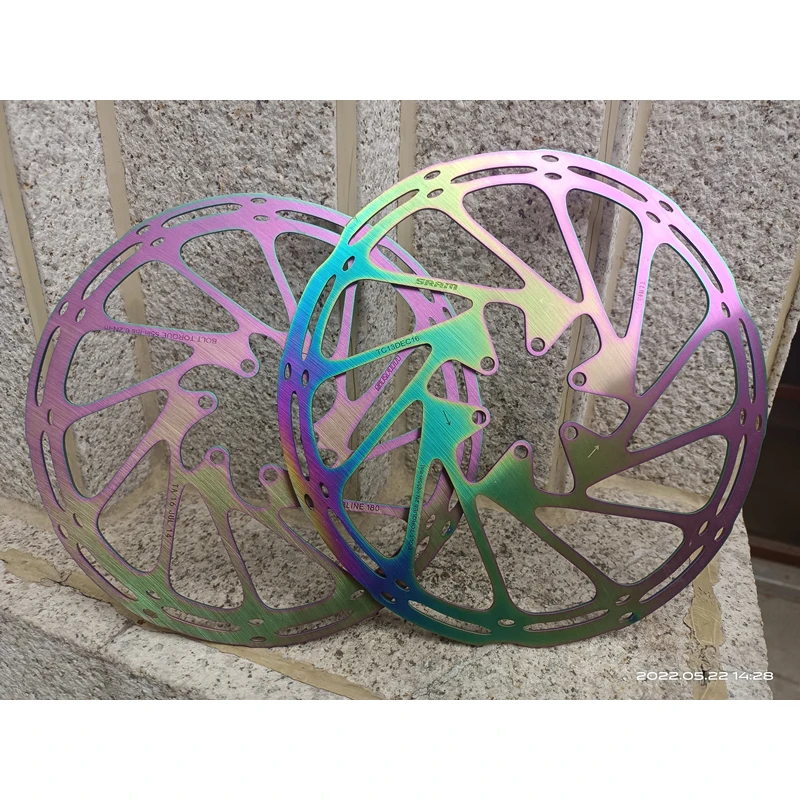 2 шт. SRAM Avid велосипедные тормозные роторы Радужное золото 160 мм 180 203 Центральная