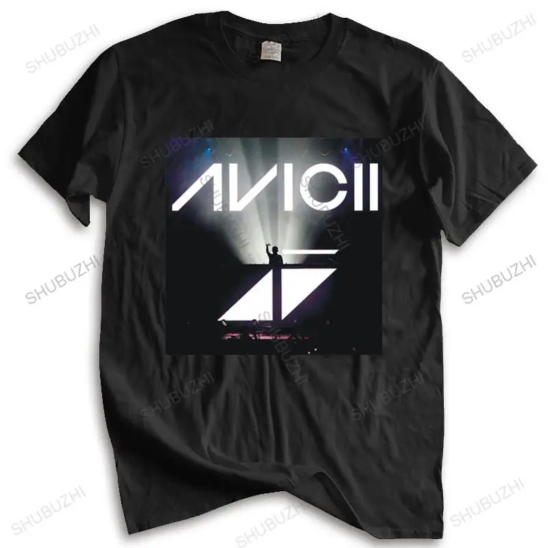 

Men Cotton T Shirt Summer Brand Tshirt Herren neu DJ avicii T-shirt Kurzarm Sommer Schwarz Wei Grau Blau Top Tees Mens Tshirt