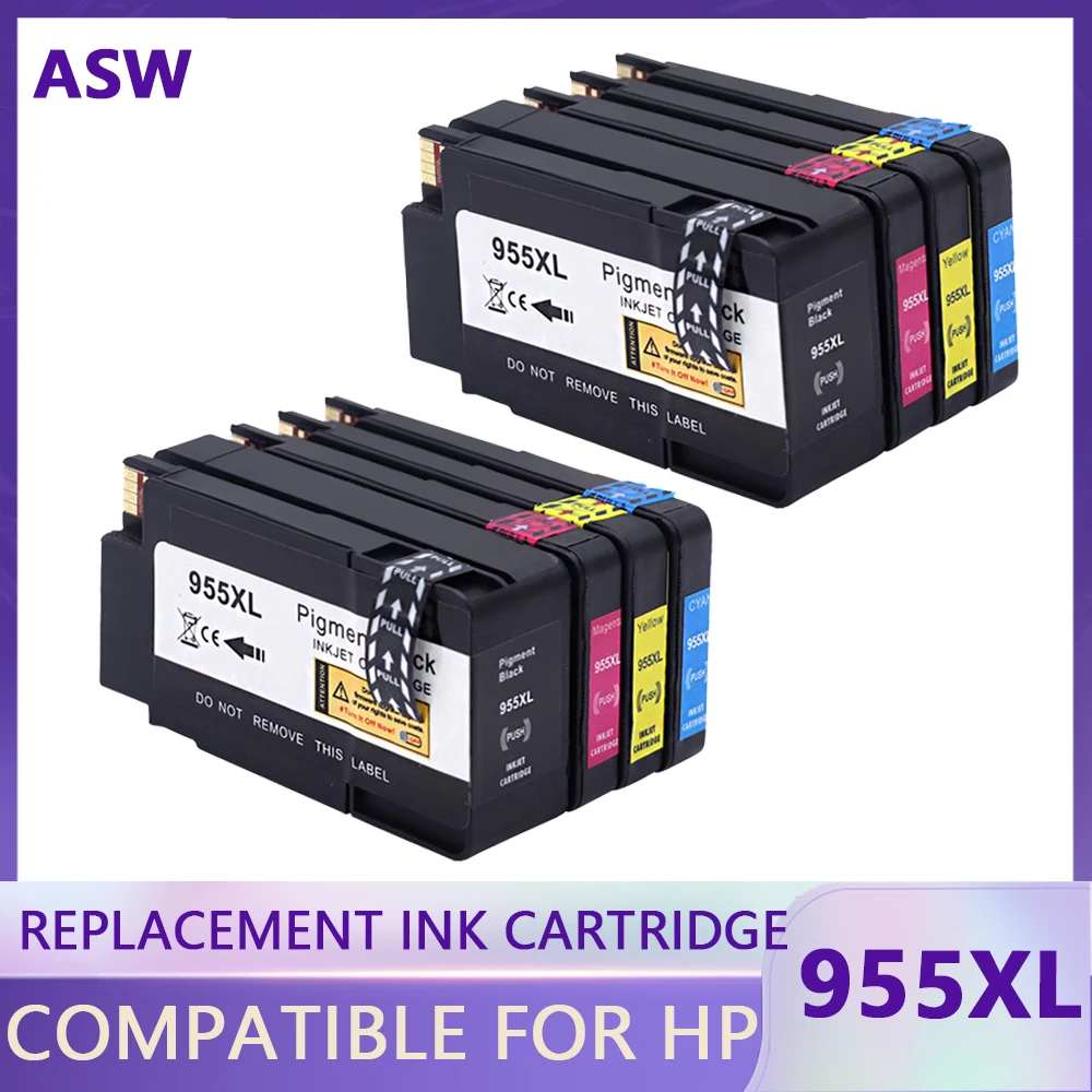 

Replacement Compatible 955XL ink cartridge For HP OfficeJet Pro 7720 7740 8710 8715 8720 8730 8740 8210 8216 8725 printer