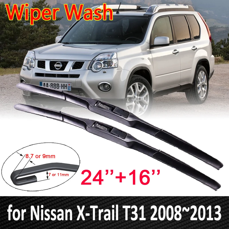 

for Nissan X-Trail T31 2008 2009 2010 2011 2012 2013 Car Wiper Blades Windscreen Windshield Wipers Car Accessories X Trail