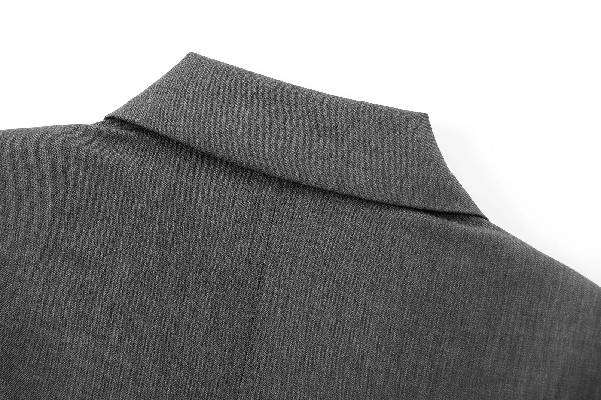 TRAFZA женский осенний модный однобортный пиджак с отложным воротником и