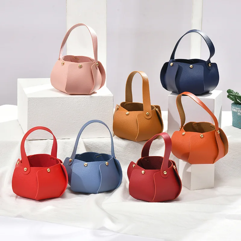 

wedding favors gifts for guests souvenirs portable gift bag leather gift box 10/20pcs packaging boite cadeaux free shipping item