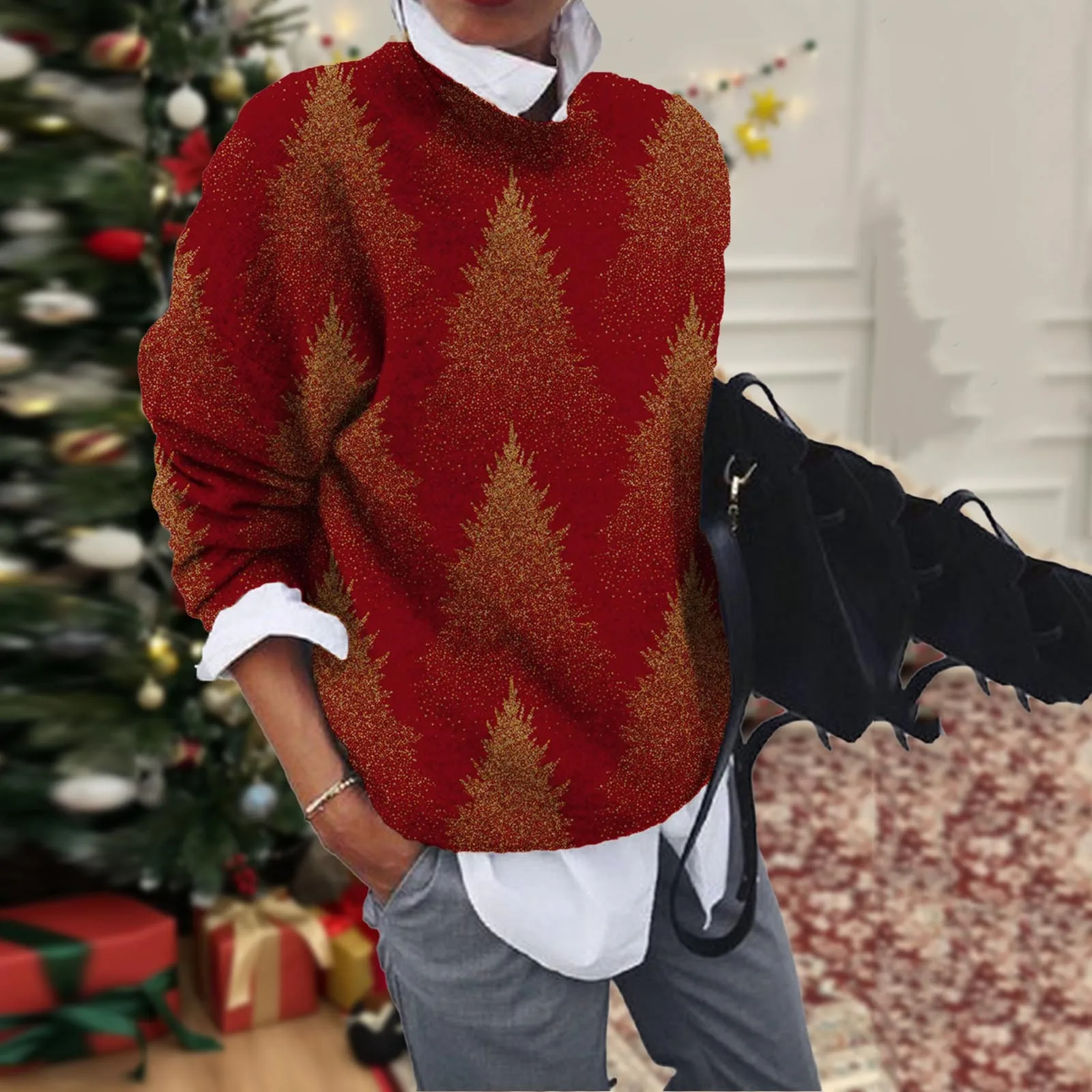 Женские осенние свитера Модный женский пуловер в рубчик с высоким воротом и