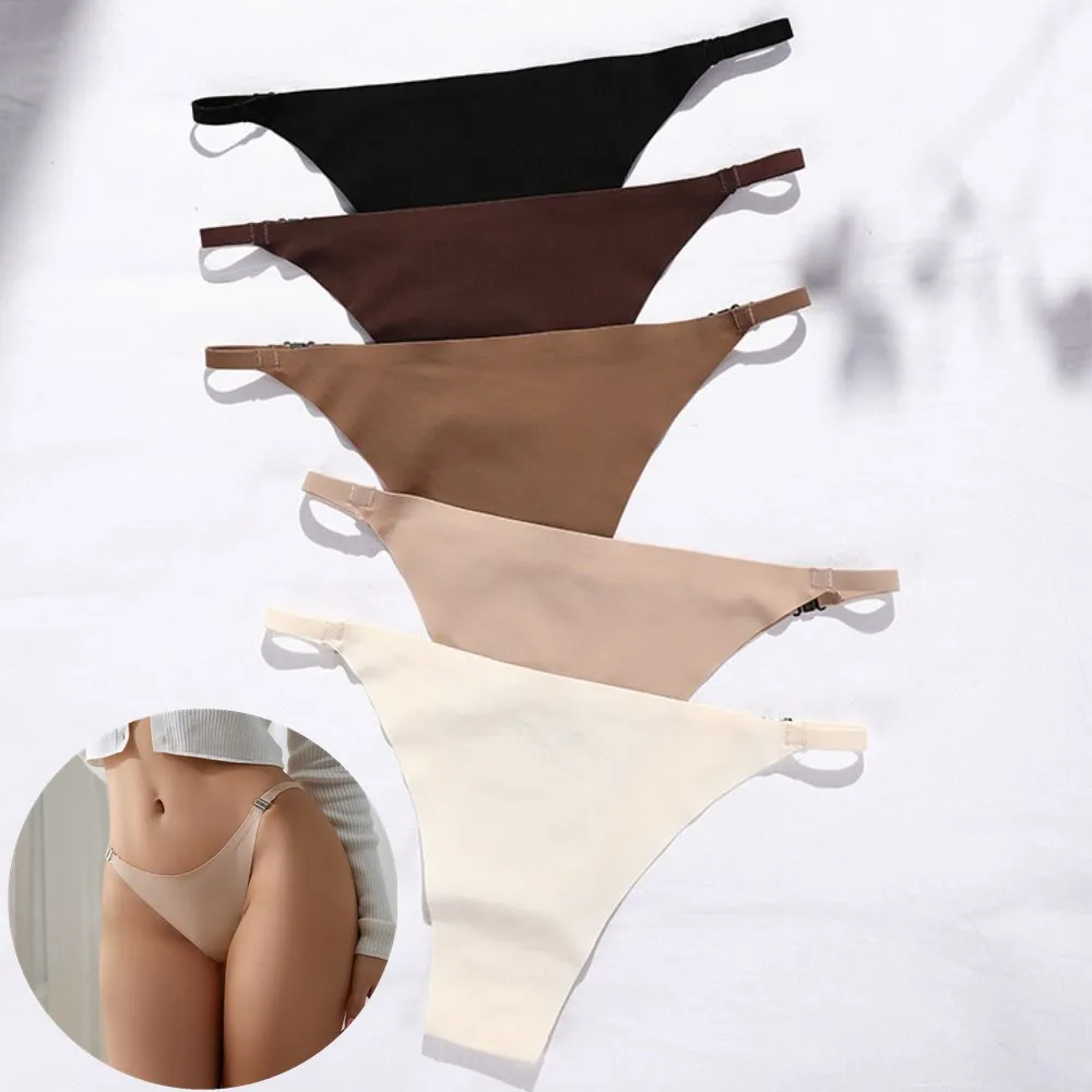 Тонкие сексуальные бесшовные трусики бикини для женщин с низкой талией женское