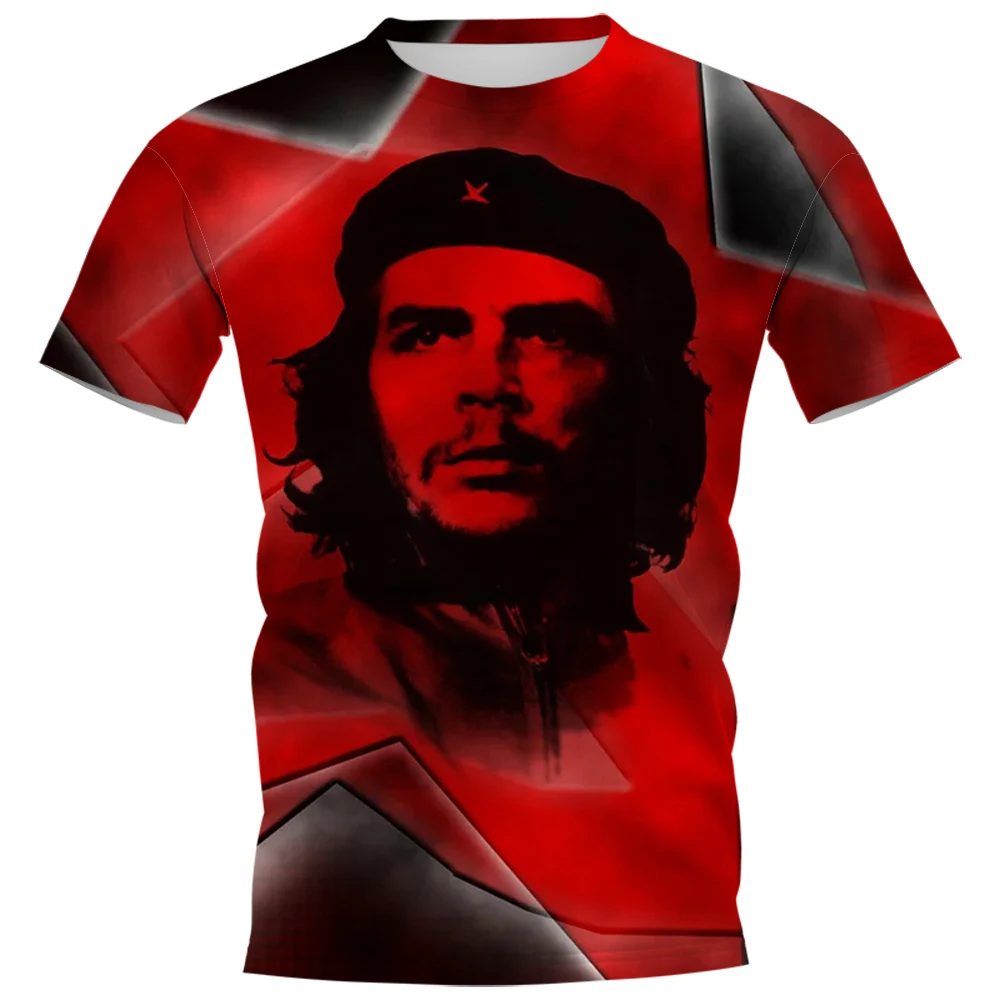 Модные мужские футболки CLOOCL Che Guevara художественные 3D рубашки с принтом летние