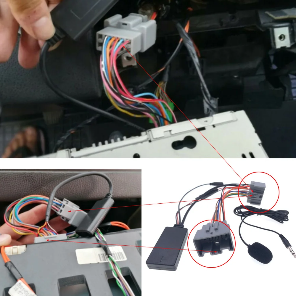 NEW Car Bluetooth 5.0 Module Phone Call Handfree AUX IN Cable Adapter for Volvo S40 V40 V50 V70 S60 S70 S80 C30 C70 XC70 XC90 images - 6