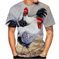 new summer fashion graphic print t shirt rooster fun men ladies kids street style breathable lightweight sports tops