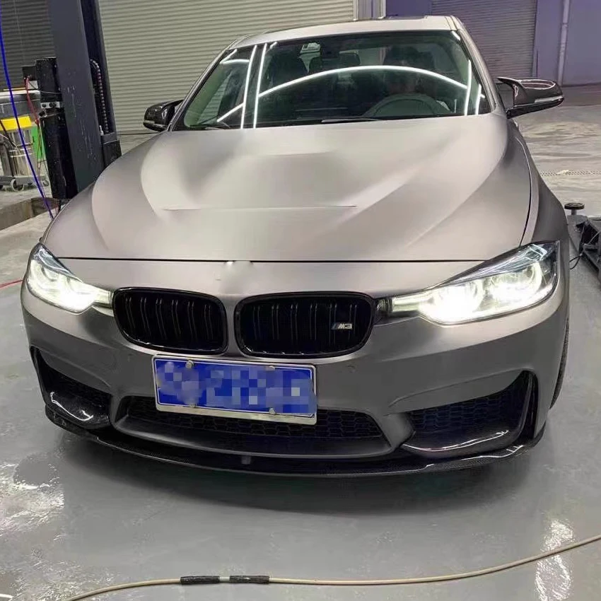 Для BMW 3 серии F30 2012-2018 M3 M4 Стиль автомобиля Передняя часть Bmuper Lip 4x