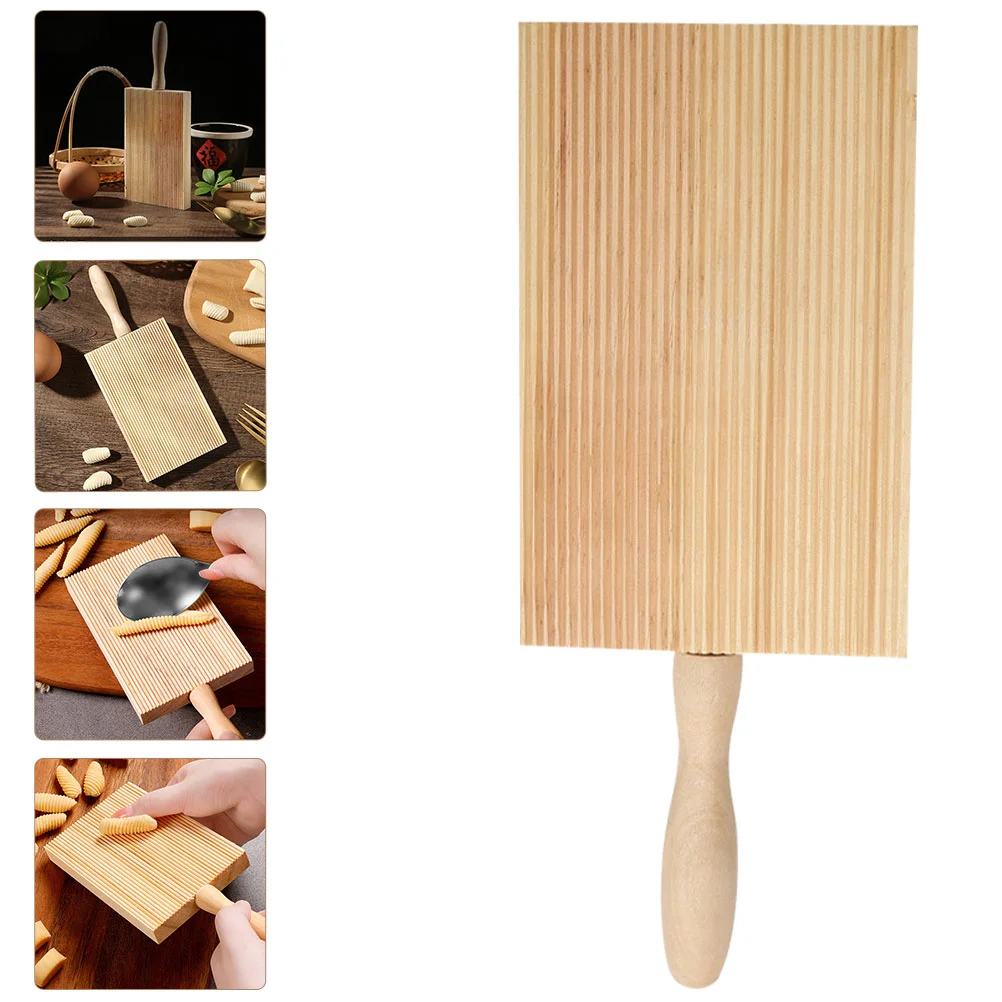 

4 Pcs Rubbing Board Gnocchi Accessory Convenient Pasta Maker Italian Cheese Wear-resistant Wooden Dishes Mold