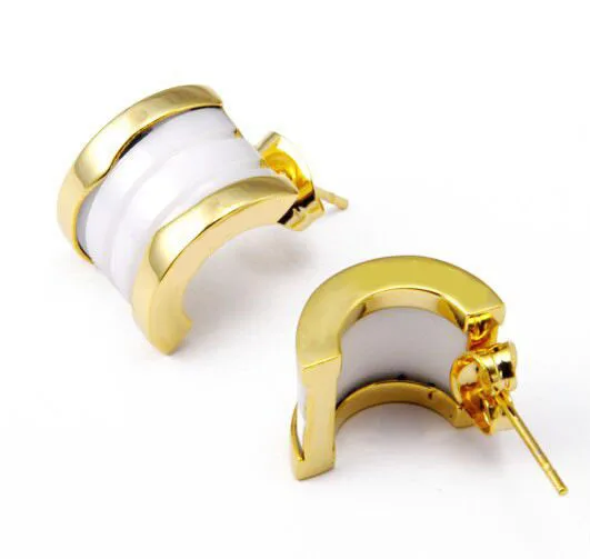 

Brand earrings, personality, fashion, retro style, semicircular ceramic shape, advanced craftsmanship, gifts for lovers