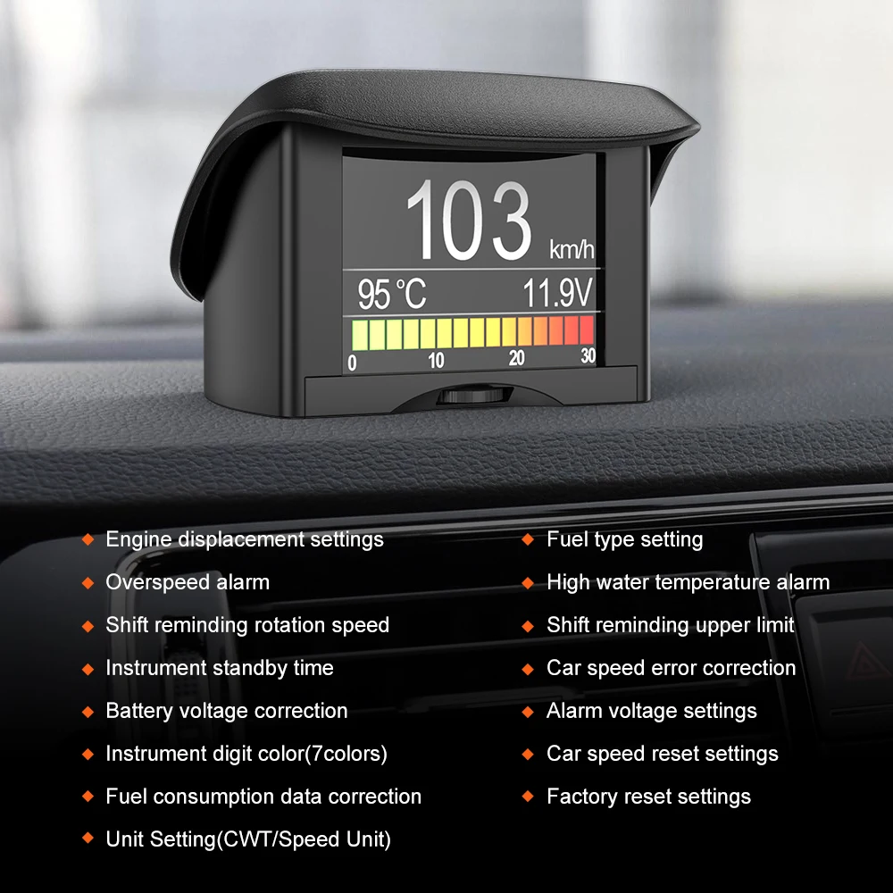 Автомобильный бортовой компьютер Ancel A202 сканер OBD2 измеритель скорости расхода