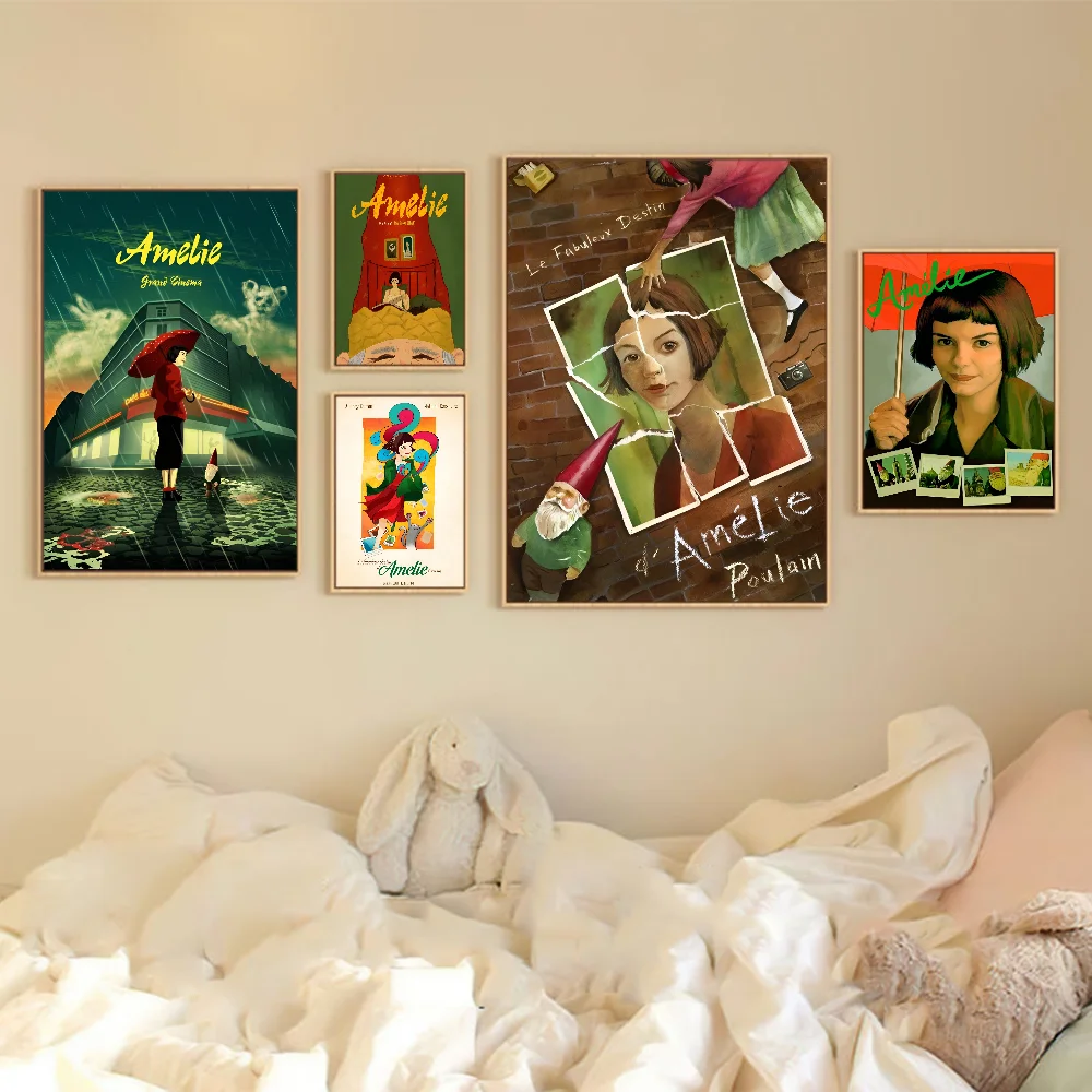 Амели Классический Фильм Ретро Наклейки HD Качество Клей Настенное Искусство Для