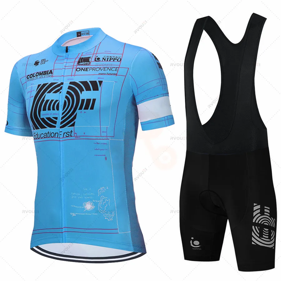 

Summer Cycling Jersey Outdoor Riding Bike MTB Clothing Short Sleeve Sportswear Suit Men Cycling Jersey Bib Pant Triathlon Bikes