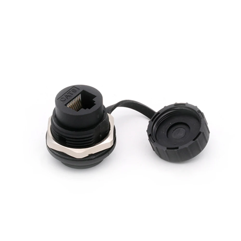 4 шт. RJ45 CAT.6 D-Type сетевой разъем женские розетки 8P8C водонепроницаемый кабель Ethernet LAN