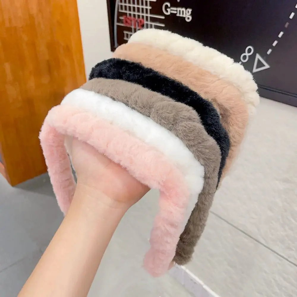 

Инструмент для фиксации прически Невидимый женский ободок для волос квадратная оправа для очков искусственная плюшевая повязка на голову головной убор