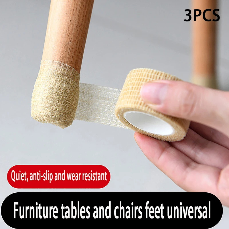 

Self Adhesive Chair Leg Covers Anti-slip Table Leg Protection Furniture Foot Pad Wrapping Shock Absorber Reusable