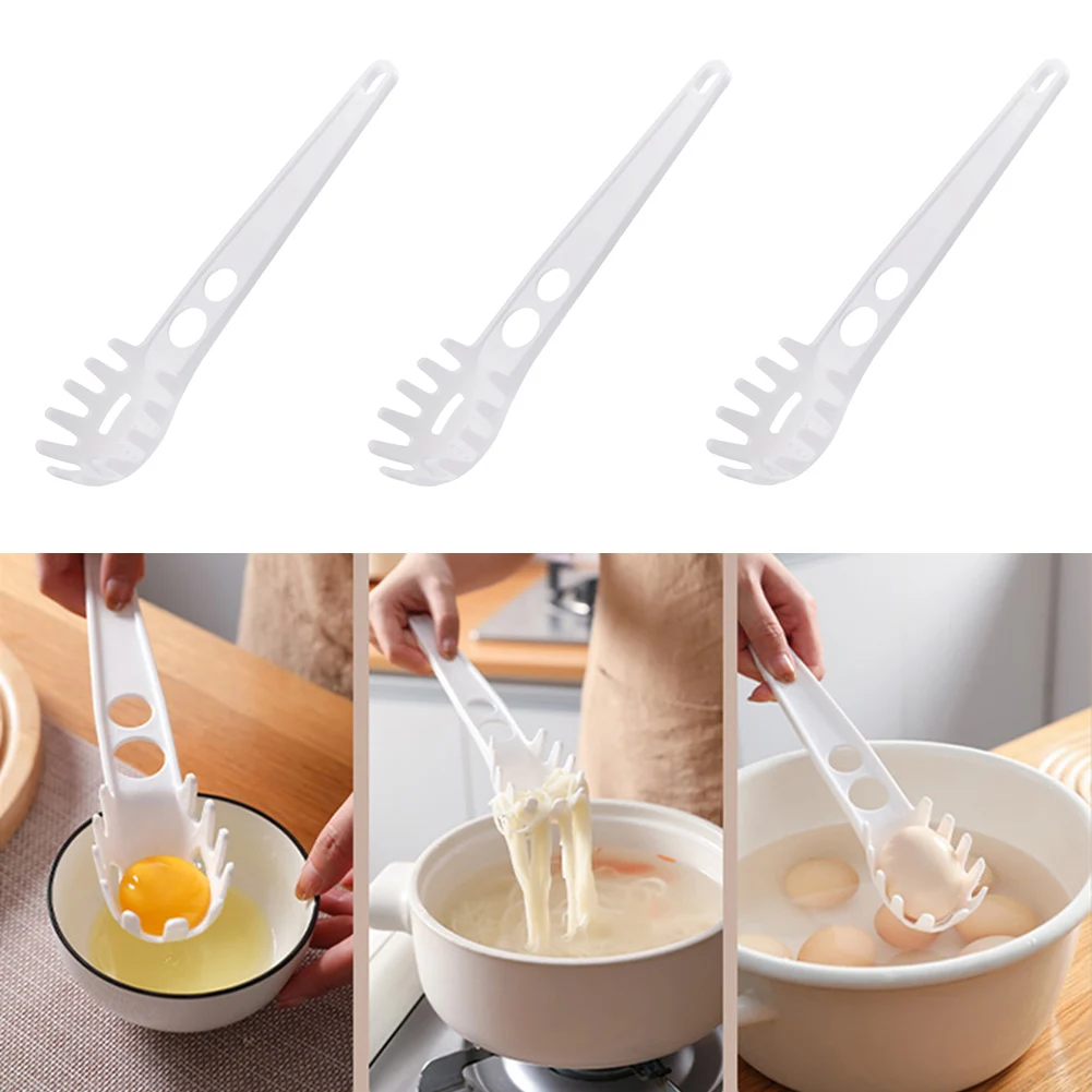 

Multifunctional Pasta Scoop Spaghetti Measure Egg Separator Holder Noodles Spoon Fork Server Kitchen Gadgets Cooking Tools