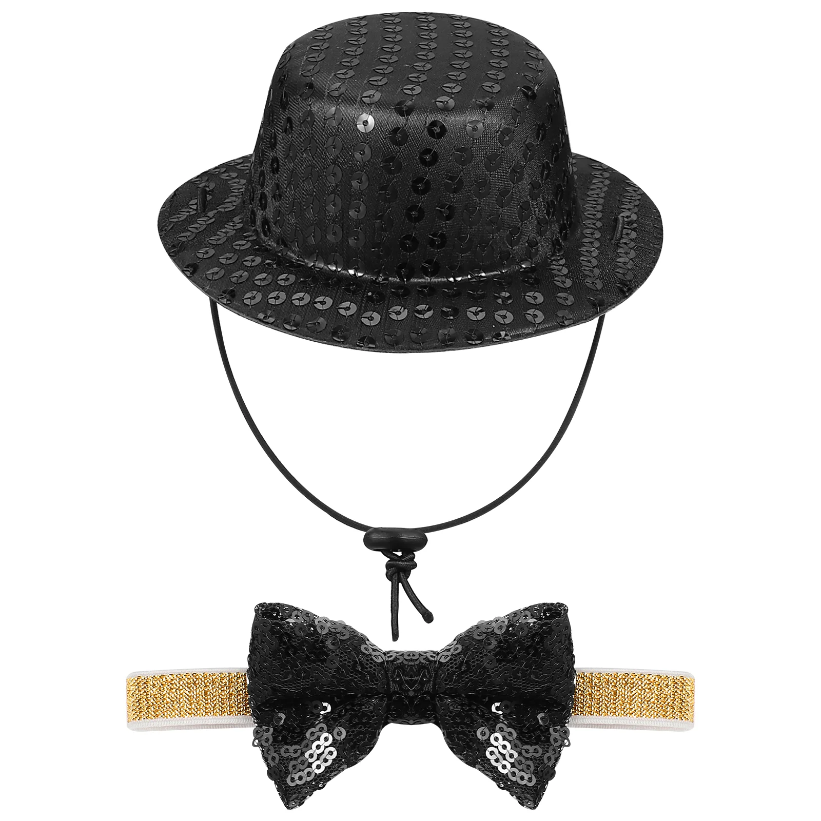 

1 Set Black Color Charming Costume Supplies for Christmas Banquet