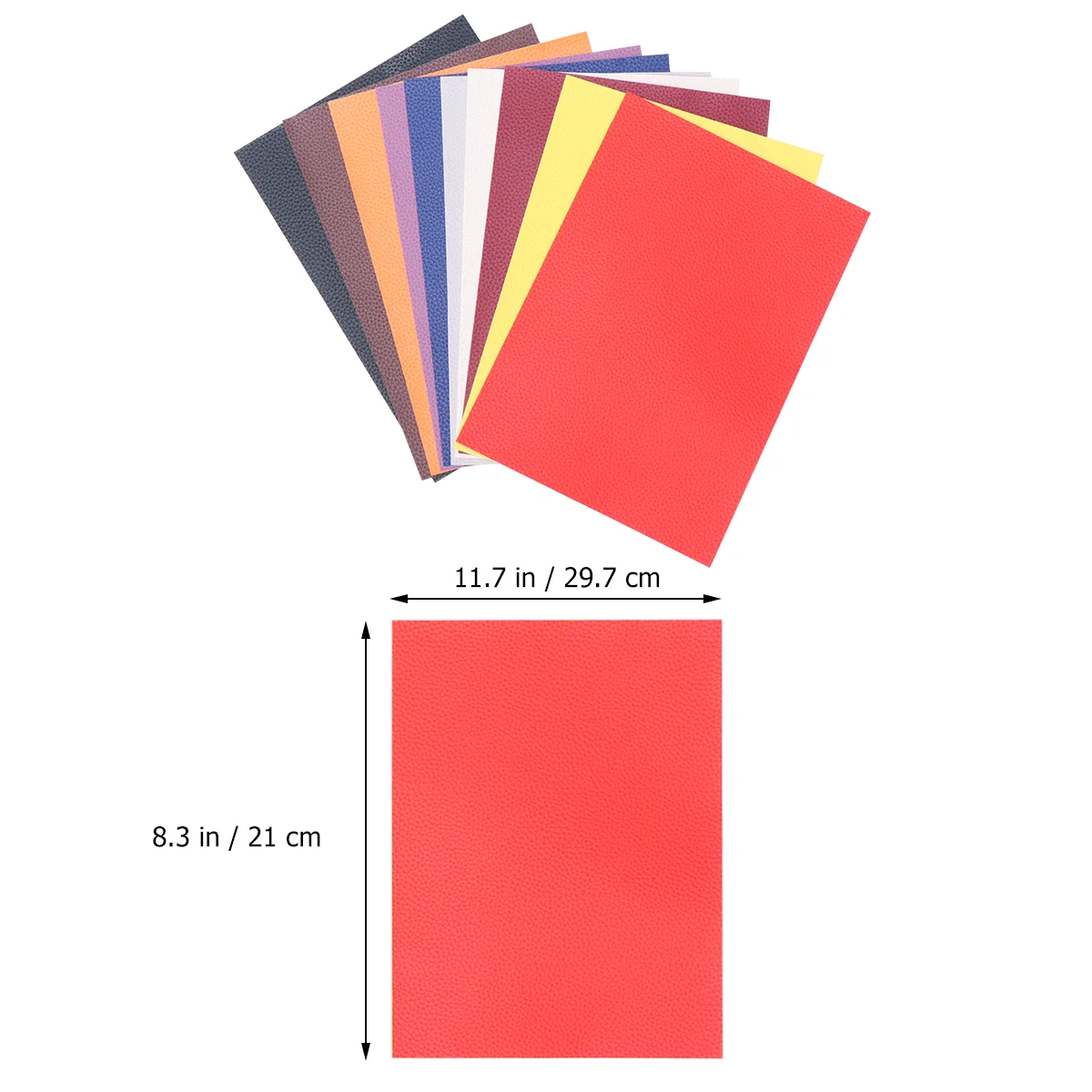 

10 10 Colors A4 PU Fabric Synthetic DIY Sewing Material for Crafts