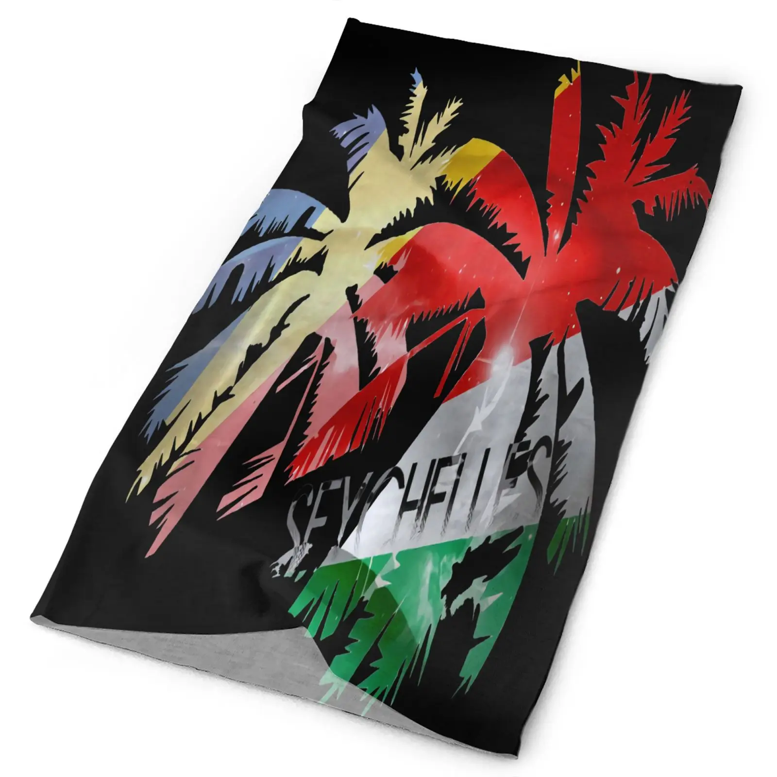 

Seychelles Palm Flag Baby Men's Bandana Bandana Winter Woman Scarves Ski Mask Scarf Women Neck Warmer Men's Neckwarmer Shemagh